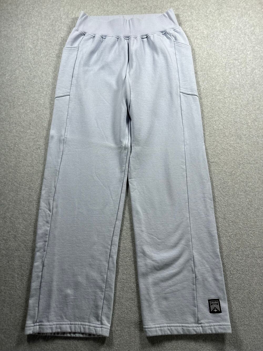 Oiselle Wide-Leg Fleece Pull-On Sweatpant Women's XL Blue